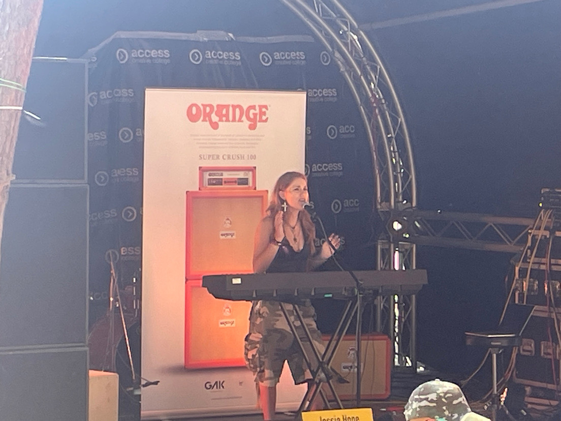 Jessie performing at Eye Festival of Lights